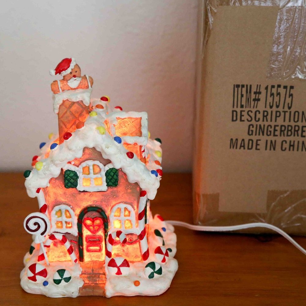 Light Up Gingerbread House